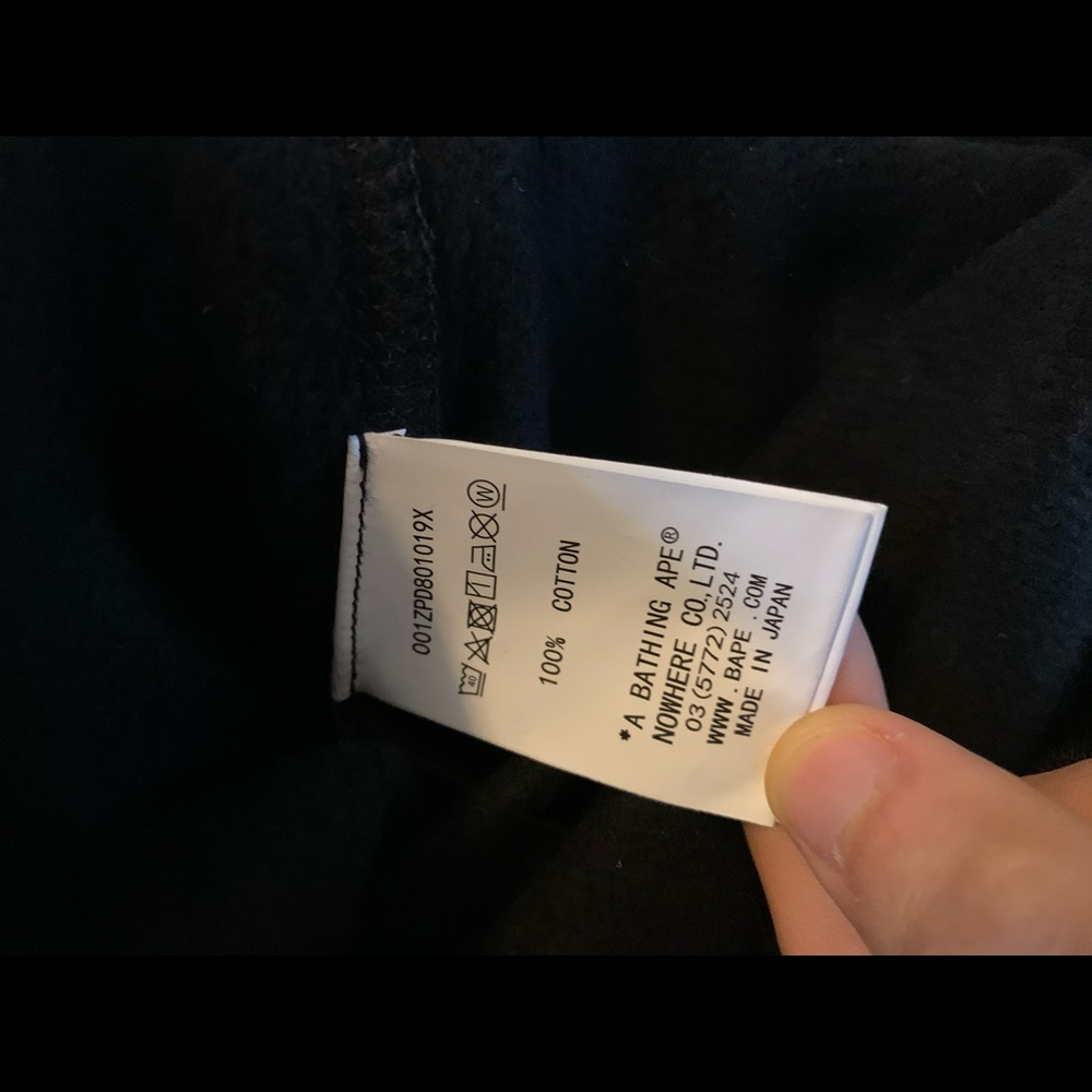 Bape X Undefeated Bape Double Hood Shark Hoodie - Picture 8 of 8